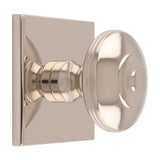 32MM ANDERSON KNOB ON SQUARE BACKPLATE - POLISHED NICKEL - SET