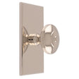 32MM ANDERSON KNOB ON SQUARE BACKPLATE - POLISHED NICKEL - SET