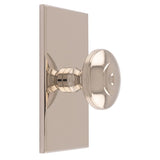 32MM ANDERSON KNOB ON SQUARE BACKPLATE - POLISHED NICKEL - SET