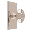 38MM ANDERSON KNOB ON SQUARE BACKPLATE - POLISHED NICKEL - SET