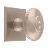 38MM ANDERSON KNOB ON SQUARE BACKPLATE - SATIN NICKEL - SET