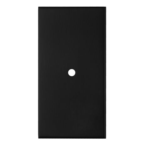 76 X 40MM SQUARE CABINET HARDWARE BACKPLATE - MATT BLACK - EACH