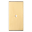 76 X 40MM SQUARE CABINET HARDWARE BACKPLATE - POLISHED BRASS - EACH