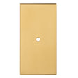 76 X 40MM SQUARE CABINET HARDWARE BACKPLATE - SATIN BRASS - EACH