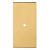 76 X 40MM SQUARE CABINET HARDWARE BACKPLATE - SATIN BRASS - EACH