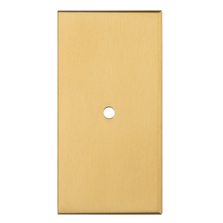 76 X 40MM SQUARE CABINET HARDWARE BACKPLATE - SATIN BRASS - EACH