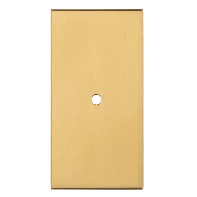 76 X 40MM SQUARE CABINET HARDWARE BACKPLATE - SATIN BRASS - EACH