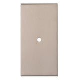 76 X 40MM SQUARE CABINET HARDWARE BACKPLATE - SATIN NICKEL - EACH