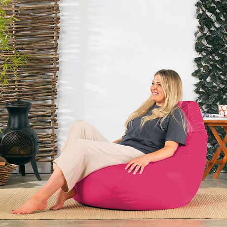 Highback Gamer Beanbag Indoor-Outdoor by Veeva® - Pink | Bean Bag Only