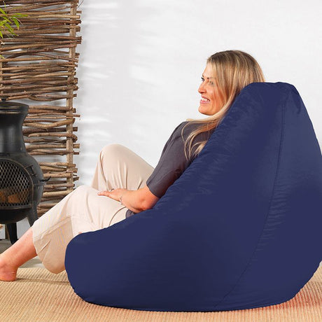 Highback Gamer Beanbag Indoor-Outdoor by Veeva® - Navy Blue | Bean Bag Only