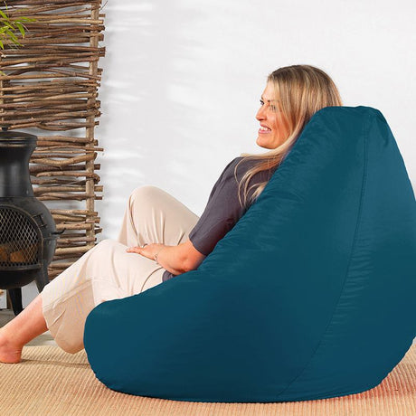 Highback Gamer Beanbag Indoor-Outdoor by Veeva® - Teal | Bean Bag Only