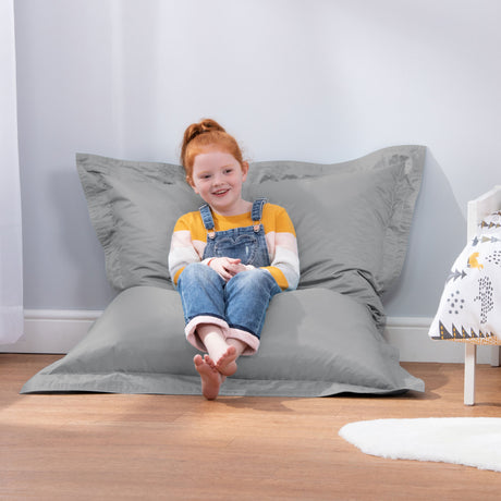 Kids Floor Cushion Indoor-Outdoor - Grey