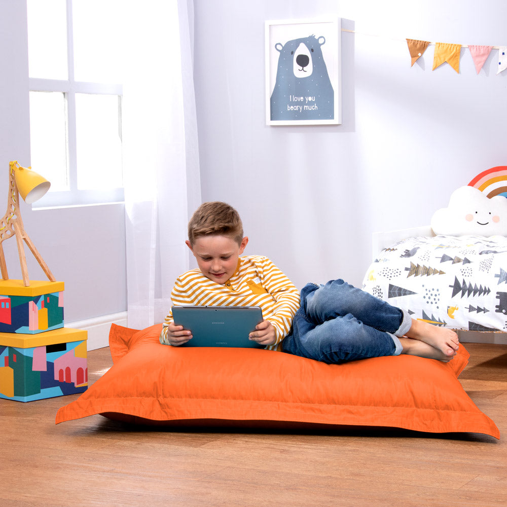 Kids Floor Cushion Indoor-Outdoor - Orange