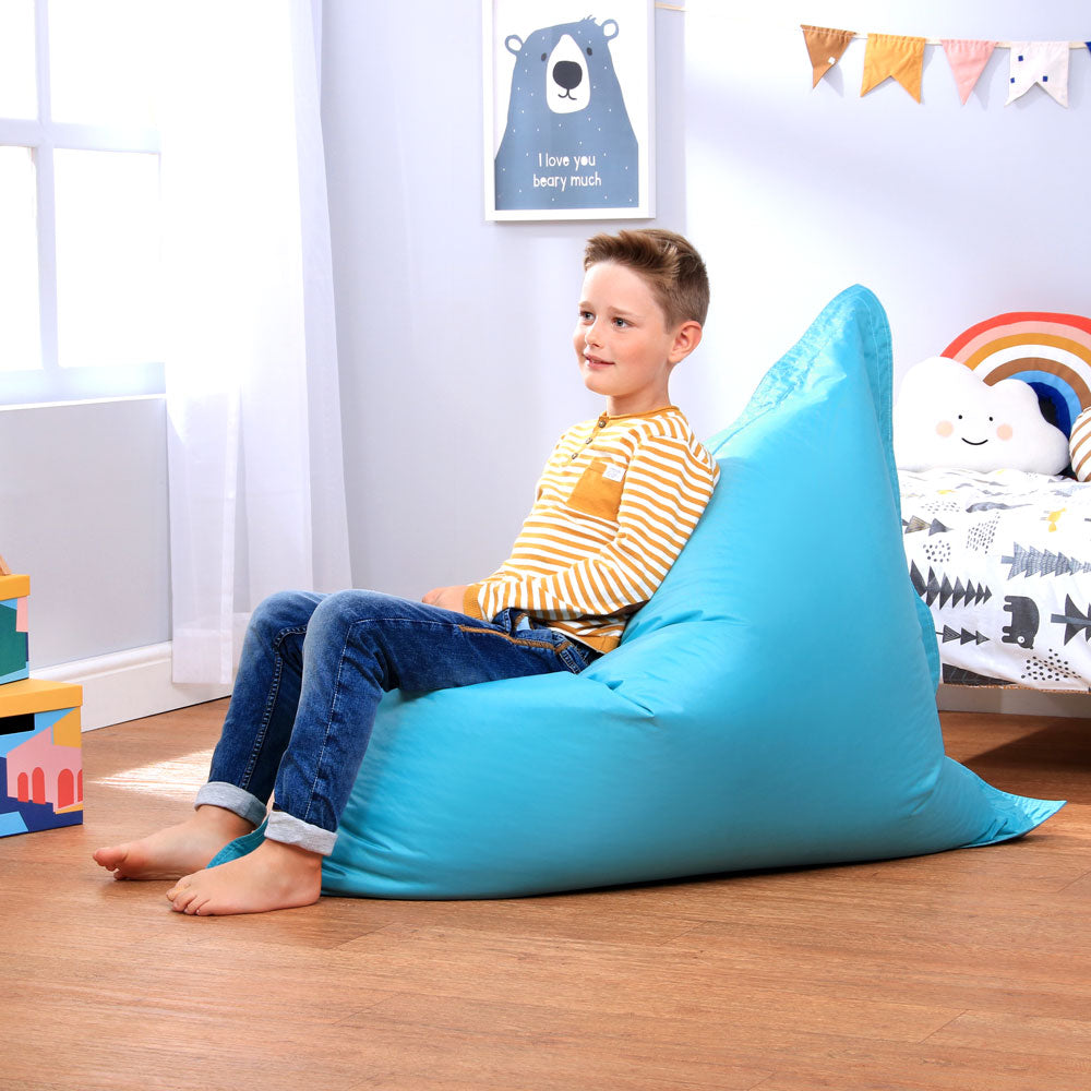 Kids Floor Cushion Indoor-Outdoor - Aqua