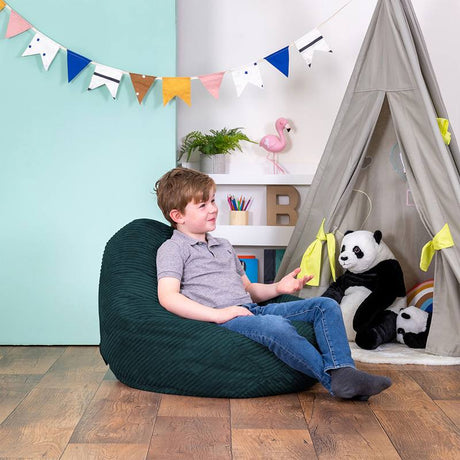 Kids Dalton Cord Bean Bag Pod - Teal