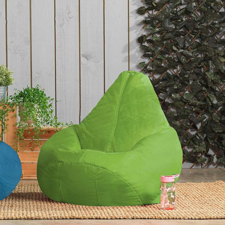 Kids High Back Bean Bag Pod Indoor-Outdoor by Veeva® - Lime Green