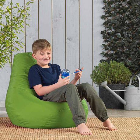 Kids High Back Bean Bag Pod Indoor-Outdoor by Veeva® - Lime Green