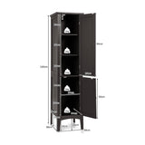 Freestanding Bathroom Storage Cabinet for Kitchen and Living Room-Brown
