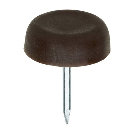 Brown Plastic Furniture Glides - 15mm - Box 1000