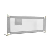 76.8 Inch Baby Bed Rail with Double Safety Child Lock-Gray