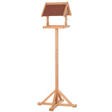 PawHut Wooden Bird Table Wild Bird Feeding Station Freestanding Feeder for Garden Outdoor 55 x 55 x 144cm