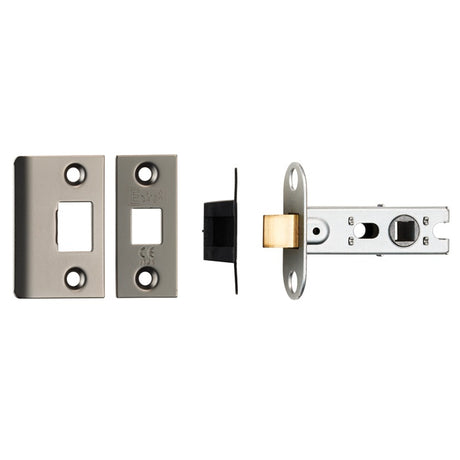 64MM BOLT-THROUGH TUBULAR LATCH - 8MM FOLLOWER - SQUARE_x005F
 - MATT BRONZE - EACH