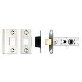 64MM BOLT-THROUGH TUBULAR LATCH - 8MM FOLLOWER - SQUARE - POLISHED NICKEL - 64MM - EACH
