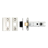 76MM BOLT-THROUGH TUBULAR LATCH - 8MM FOLLOWER - SQUARE_x005F
 - POLISHED NICKEL - 76MM - EACH