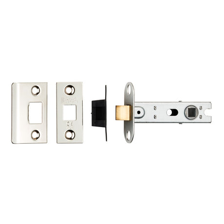 76MM BOLT-THROUGH TUBULAR LATCH - 8MM FOLLOWER - SQUARE_x005F
 - POLISHED NICKEL - 76MM - EACH