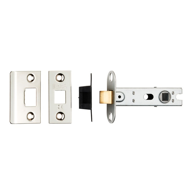 76MM BOLT-THROUGH TUBULAR LATCH - 8MM FOLLOWER - SQUARE_x005F
 - POLISHED NICKEL - 76MM - EACH