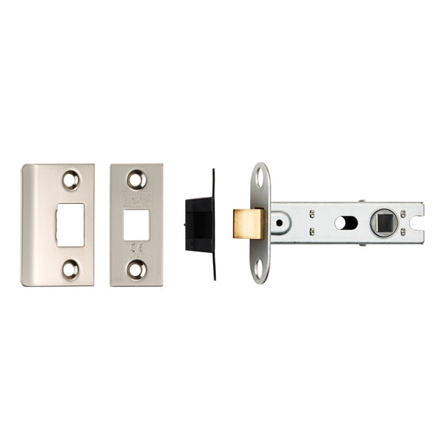76MM BOLT-THROUGH TUBULAR LATCH - 8MM FOLLOWER - SQUARE_x005F
 - SATIN NICKEL - EACH