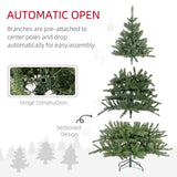 HOMCOM 6ft White Light Artificial Christmas Tree