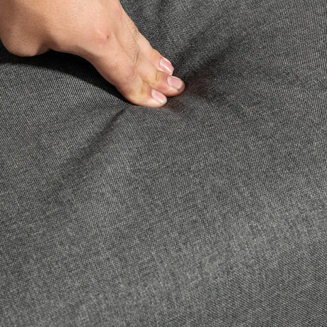 HOMCOM Set of 2 Accent Armchair, Living Room Chair, Wooden Upholstered Single Lounge Chair with Rubber Wood Legs and Padded Seat, Leisure Sofa Chair for Bedroom Office, Dark Grey