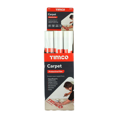 TIMCO Protective Film For Carpet - 25m x 0.6m