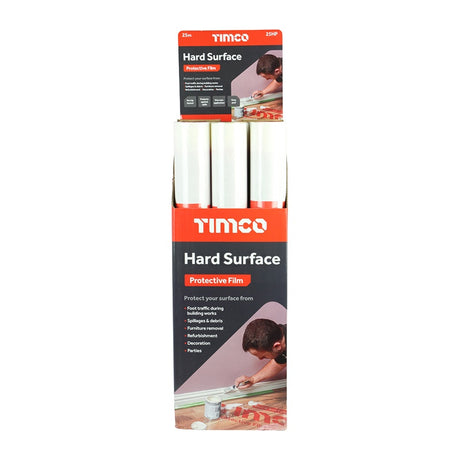 TIMCO Protective Film For Hard Surfaces - 25m x 0.6m