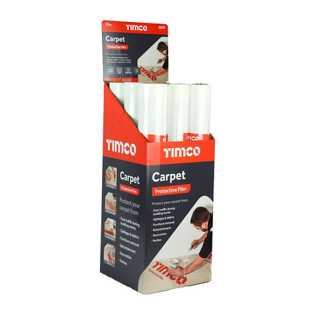 TIMCO Protective Film For Carpet - 50m x 0.6m