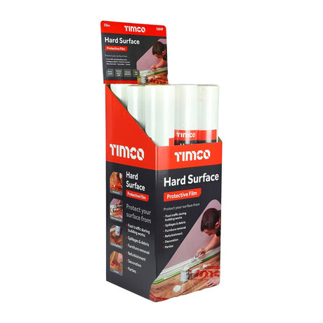 TIMCO Protective Film For Hard Surfaces - 50m x 0.6m