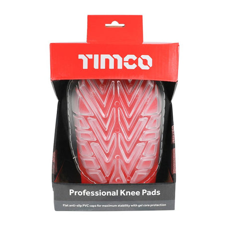 TIMCO Professional Anti-Slip and Anti-Rock Knee Pads with Gel Protection, Velcro Fastening. Pair