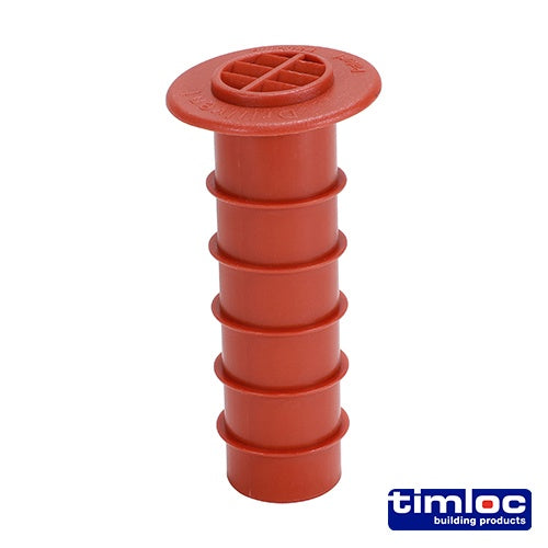 50 x Timloc Cavity Wall Drill Vent Terracotta - 80 (drill hole 25mm)