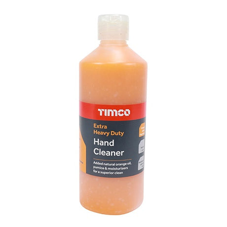 TIMCO Extra Heavy Duty Hand Cleaner Hand Pumice Scrub Orange Flip Top - 500ml