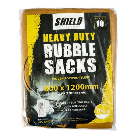 10 x TIMCO Heavy Duty Rubble Sacks - 60 x 90cm