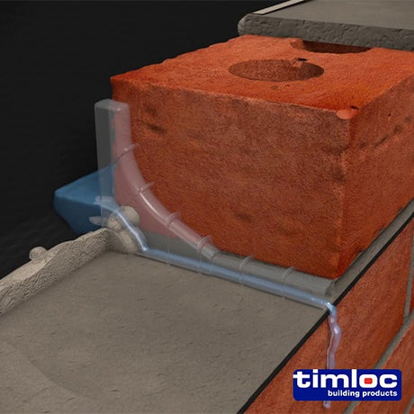 50 x Timloc Invisiweep Wall Weep Terracotta - 65 x 10 x 102mm