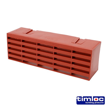 20 x Timloc Airbrick Plastic Terracotta - 215 x 69 x 60mm