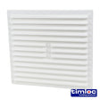 Timloc Louvre Grille Vent Flyscreen White - 242 x 242mm