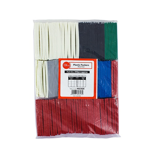 200 x TIMCO Assorted Glazing Packers - 100 x 28