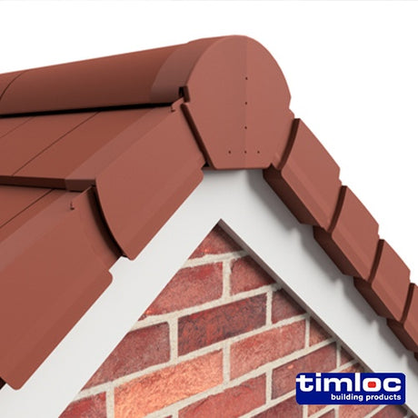 20 x Timloc Dry Verge Unit Terracotta - 405 x 95/160mm