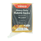 10 x TIMCO Heavy Duty Rubble Sacks - 80 x 120cm