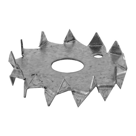 6 x TIMCO Double Sided Timber Connectors Galvanised - 50mm / M12
