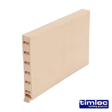 50 x Timloc Cavity Wall Weep Vent Buff - 65 x 10 x 100mm