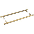 Burlington Belgrave Pull Handles 425 X 20mm Back to Back Antique Brass